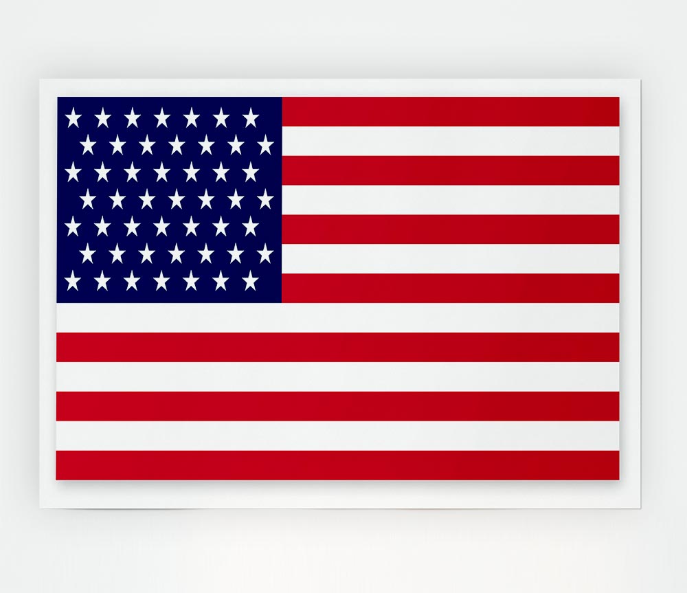 American Star canvas poster featuring vibrant colors and a striking design, ready for display or framing.