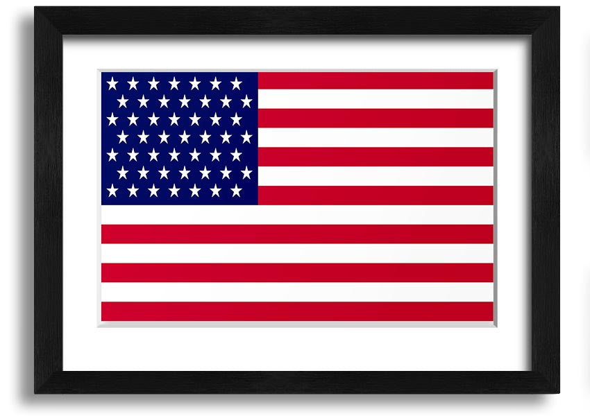 American Star framed print with multiple frame colors, handmade in the UK, ready to hang.