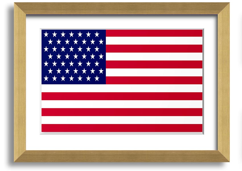 American Star framed print with multiple frame colors, handmade in the UK, ready to hang.