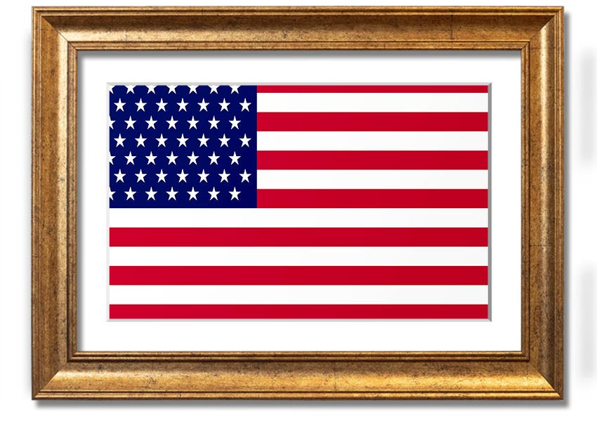 American Star framed print with multiple frame colors, handmade in the UK, ready to hang.