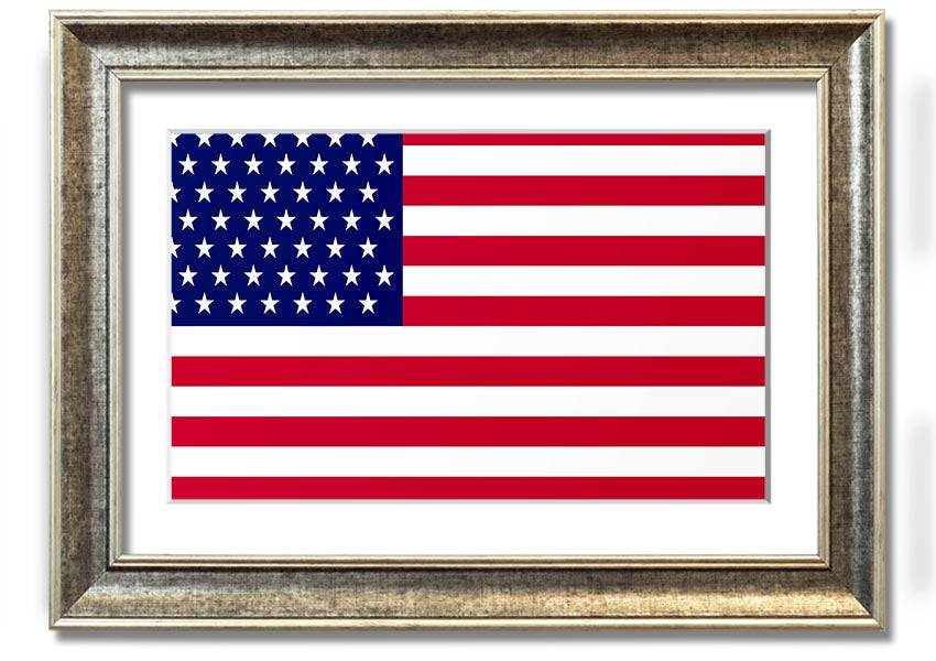 American Star framed print with multiple frame colors, handmade in the UK, ready to hang.