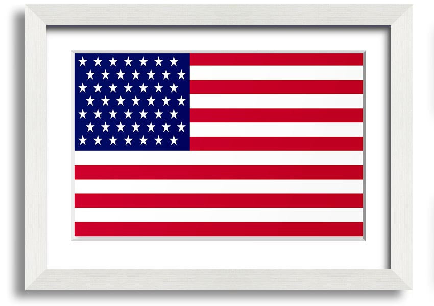 American Star framed print with multiple frame colors, handmade in the UK, ready to hang.