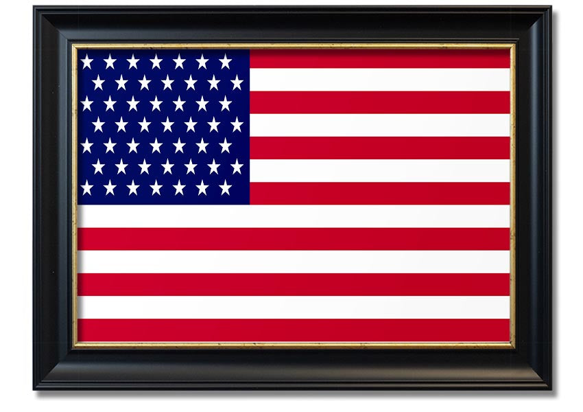 American Star framed print with multiple frame colors, handmade in the UK, ready to hang.