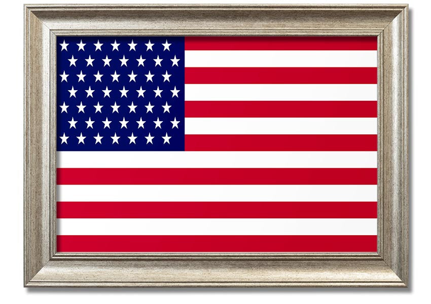 American Star framed print with multiple frame colors, handmade in the UK, ready to hang.