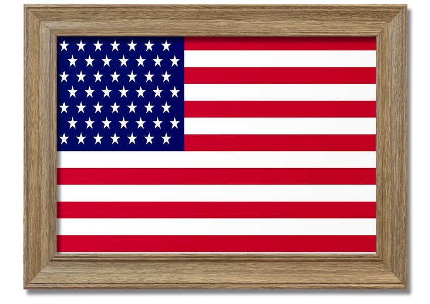 American Star framed print with multiple frame colors, handmade in the UK, ready to hang.