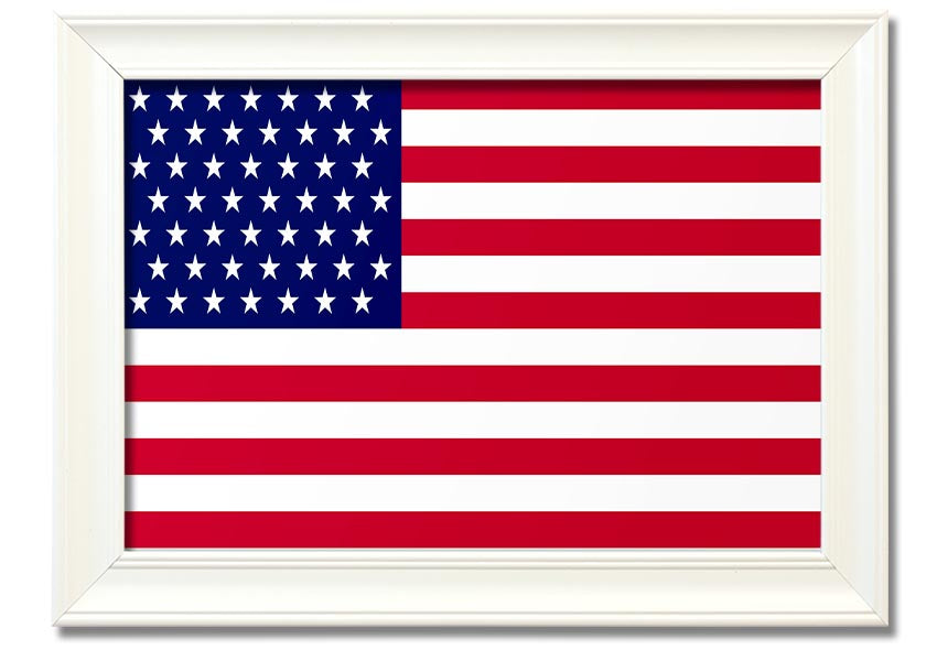 American Star framed print with multiple frame colors, handmade in the UK, ready to hang.