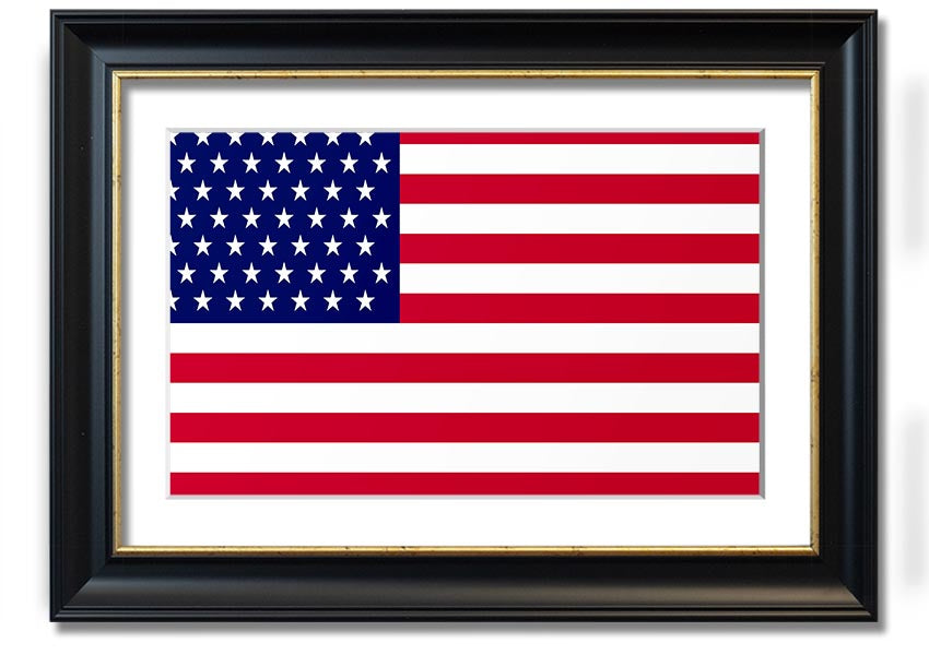 American Star framed print with multiple frame colors, handmade in the UK, ready to hang.