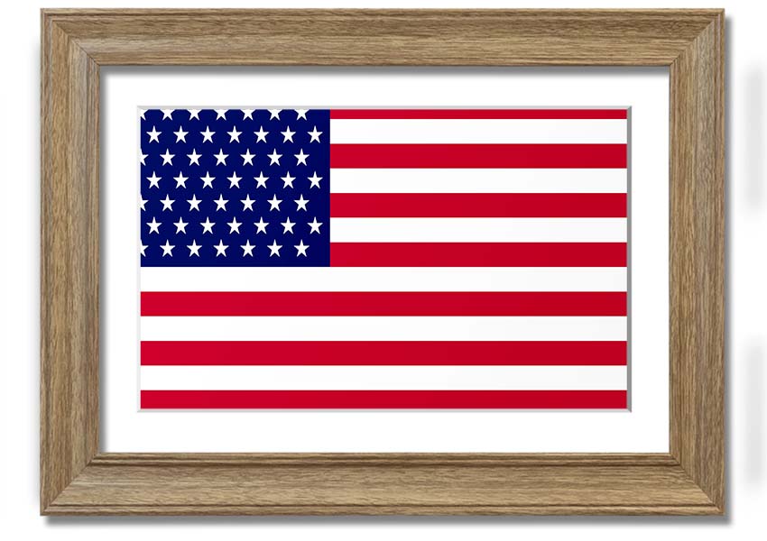 American Star framed print with multiple frame colors, handmade in the UK, ready to hang.