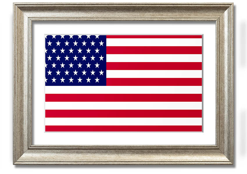 American Star framed print with multiple frame colors, handmade in the UK, ready to hang.