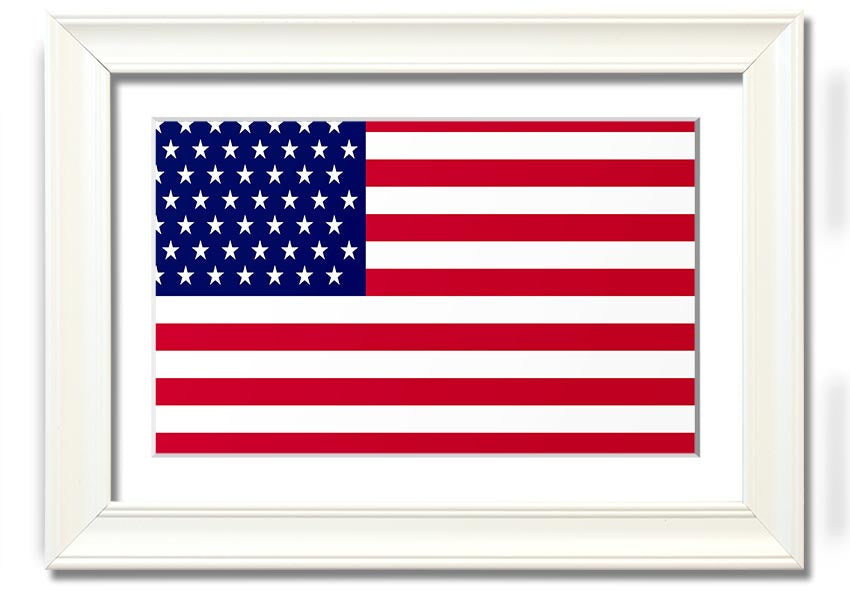 American Star framed print with multiple frame colors, handmade in the UK, ready to hang.