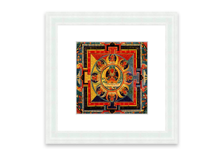 Amitayus Cornwall framed print showcasing serene imagery, available in various frame colours.