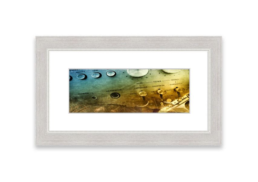 Amp It Up Cornwall framed print showcasing vibrant colors and landscape, available in various frame colors.