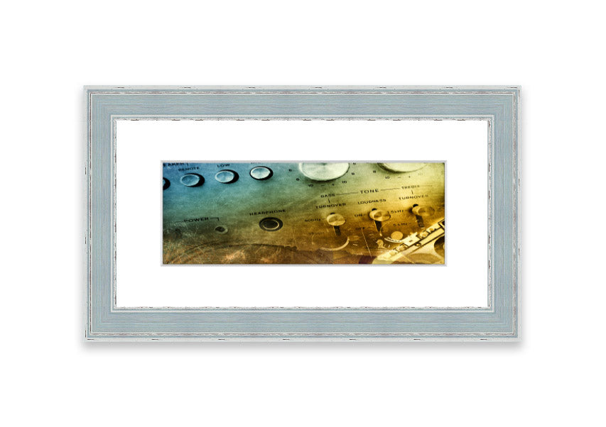 Amp It Up Cornwall framed print showcasing vibrant colors and landscape, available in various frame colors.