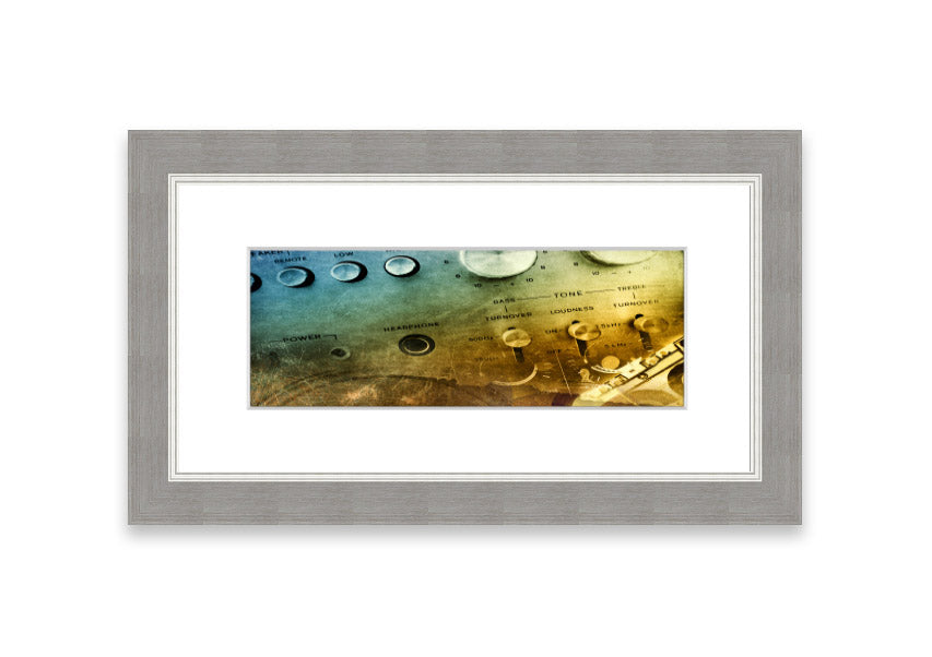 Amp It Up Cornwall framed print showcasing vibrant colors and landscape, available in various frame colors.