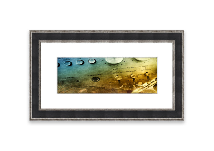 Amp It Up Cornwall framed print showcasing vibrant colors and landscape, available in various frame colors.