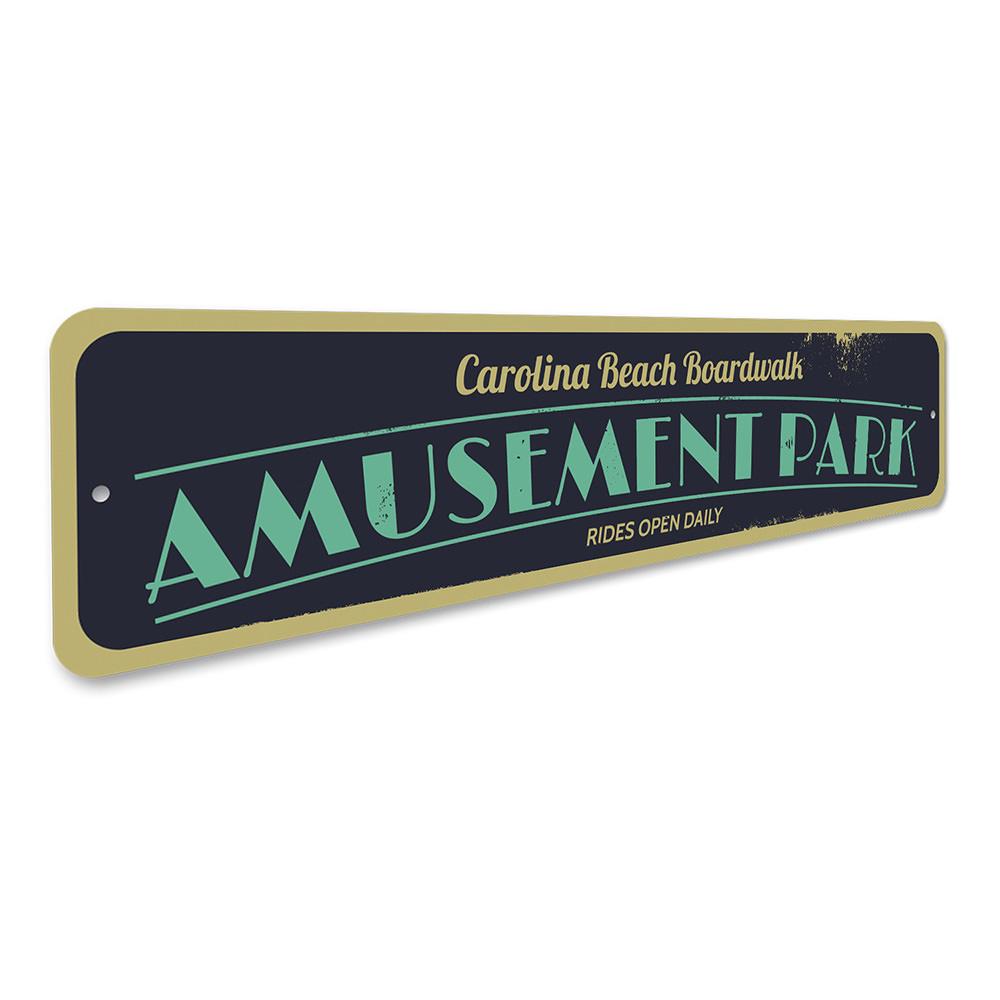 "Carolina Beach Boardwalk Amusement Park Sign"