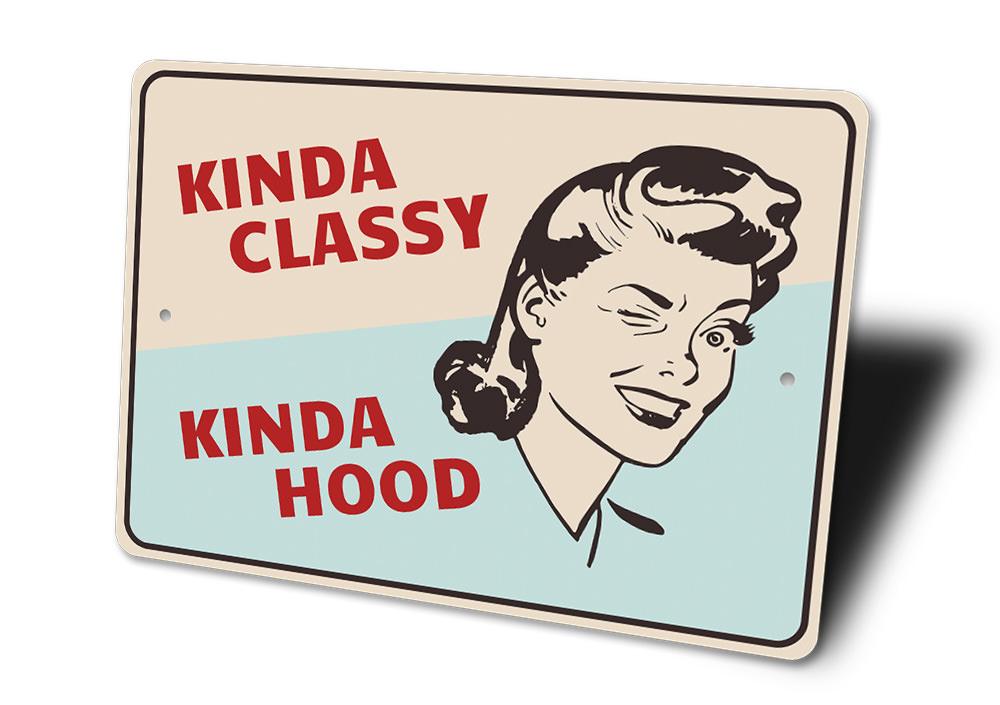 Amusing Character Sign featuring a humorous design, made from high-quality aluminum, perfect for wall decoration.