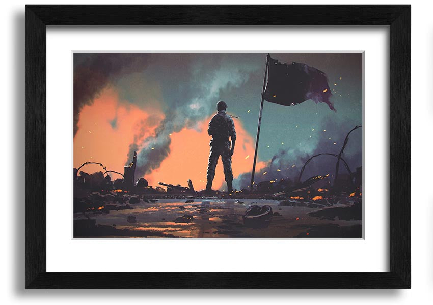 Framed print of 'Amy In The Smoke', showcasing intricate details and available in various frame colors.