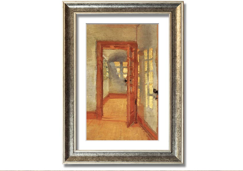 Framed print of Anna Ancher House, showcasing vibrant colors and intricate details, ready to hang.