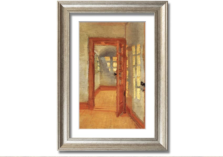 Framed print of Anna Ancher House, showcasing vibrant colors and intricate details, ready to hang.