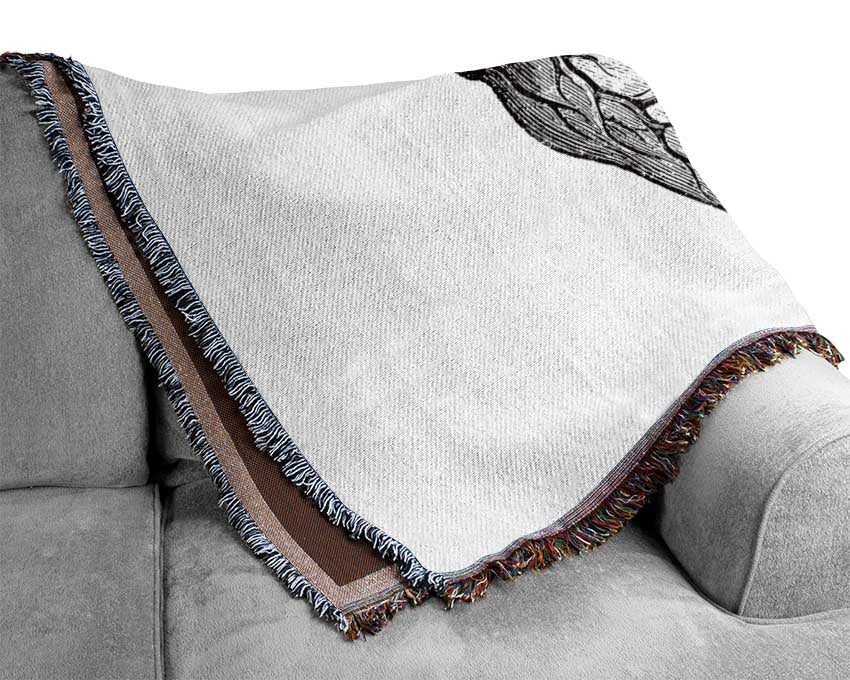 Luxurious 100% cotton throw blanket with thermal weave, perfect for bed or couch, enhancing home decor.