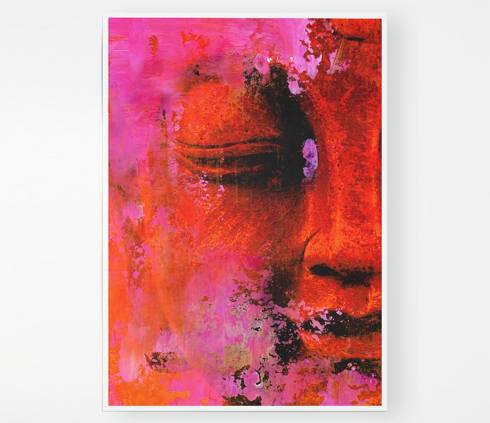 A high-quality canvas print of an Ancient Buddha Statue, showcasing intricate details and serene expression.