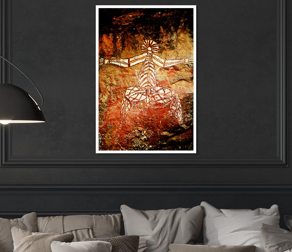 A high-quality canvas poster featuring intricate designs of Ancient Cave Art, showcasing historical artistic expressions.