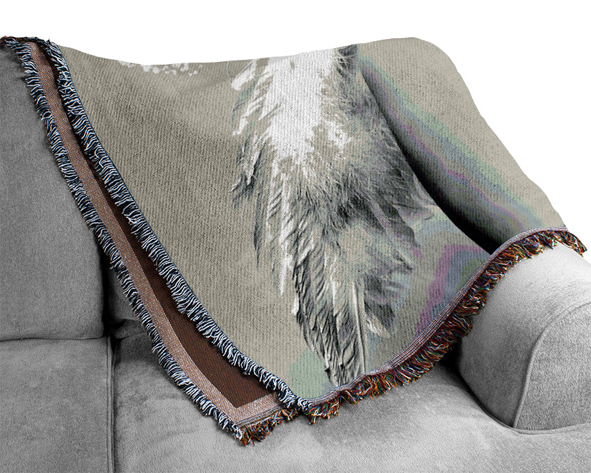 Angel Beauty throw blanket made from 100% cotton, featuring a luxurious thermal weave design, perfect for enhancing home decor.