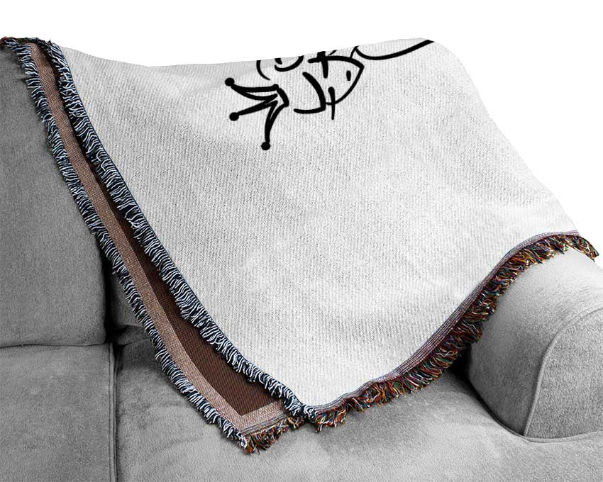 Angel Dancer throw blanket made of 100% cotton with a thermal weave, showcasing its luxurious texture and elegant design.