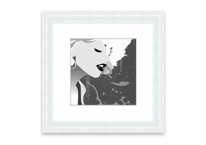 Angel Face Grey framed print showcasing a serene Cornwall landscape, elegantly framed and ready to hang.