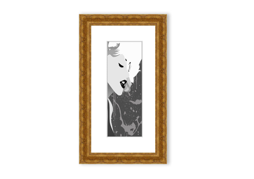 Angel Face Grey framed print showcasing a serene Cornwall landscape, elegantly framed and ready to hang.