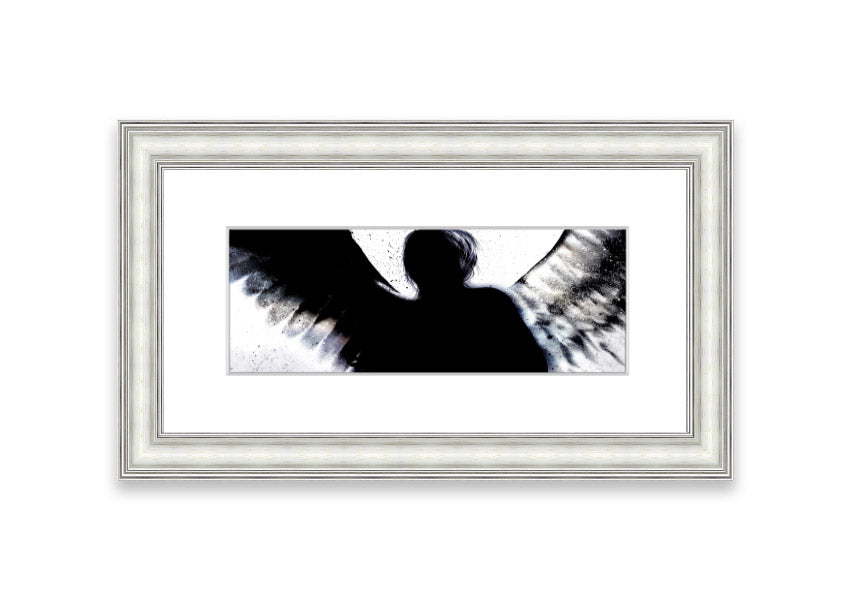 Angel Shadow Cornwall framed print showcasing a beautiful landscape, handmade in the UK with multiple frame color options.