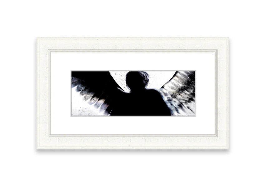 Angel Shadow Cornwall framed print showcasing a beautiful landscape, handmade in the UK with multiple frame color options.