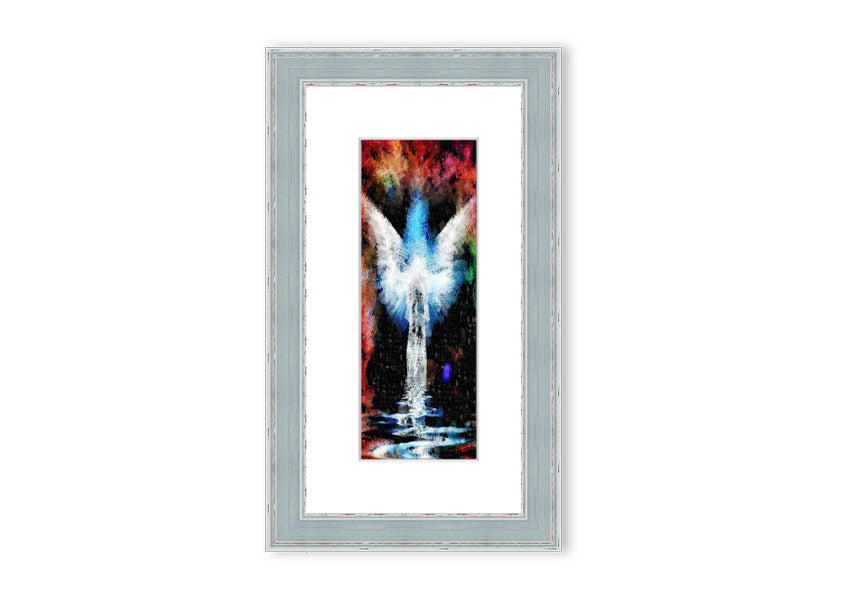 Angel Vision Cornwall framed print showcasing a beautiful landscape, available in various frame colours, ready to hang.