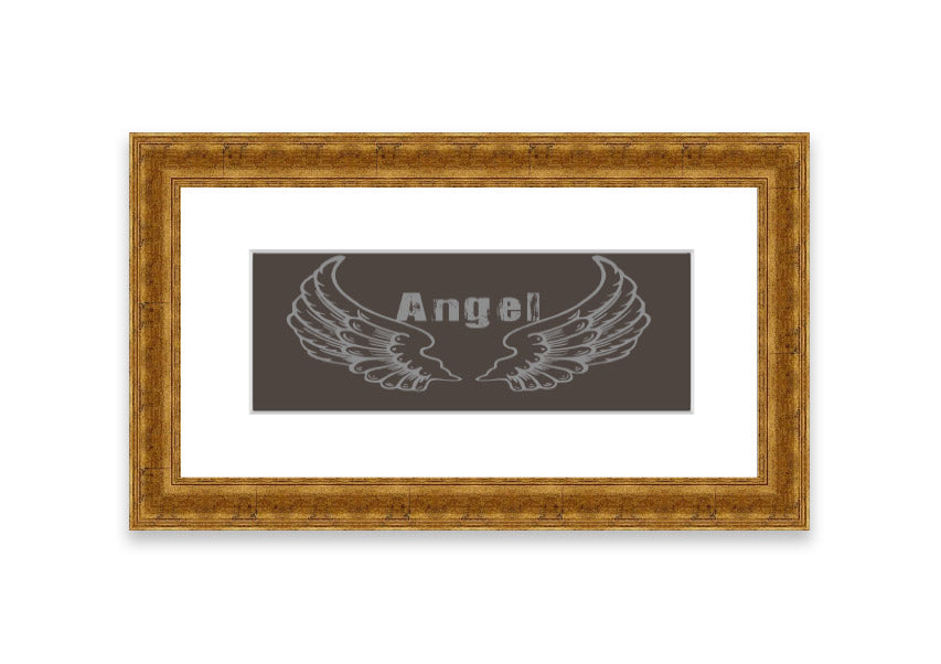 Angel Wings 2 Chocolate framed print with a rich chocolate design, elegantly displayed in a stylish frame.