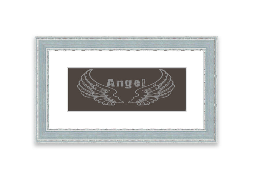 Angel Wings 2 Chocolate framed print with a rich chocolate design, elegantly displayed in a stylish frame.