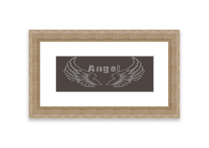 Angel Wings 2 Chocolate framed print with a rich chocolate design, elegantly displayed in a stylish frame.