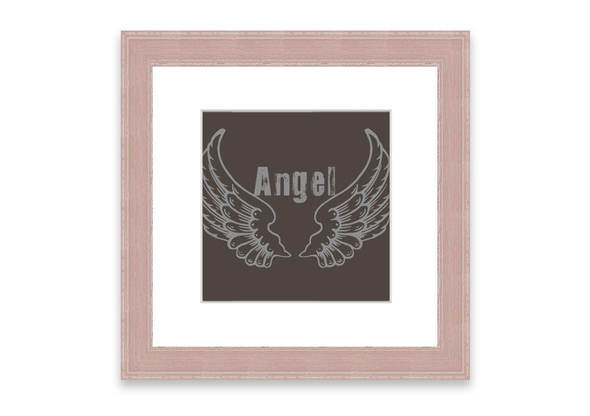 Angel Wings 2 Chocolate framed print with a rich chocolate design, elegantly displayed in a stylish frame.