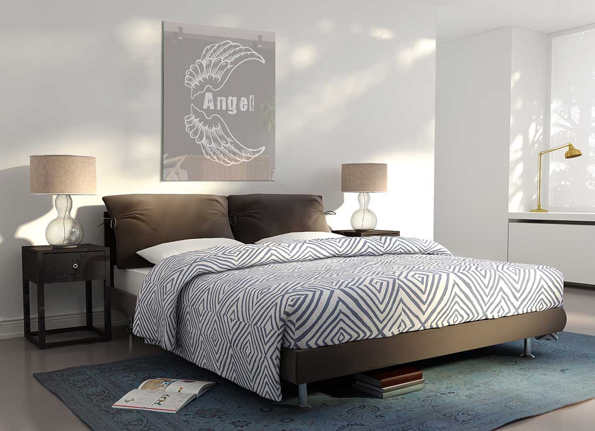 Angel Wings 3 Beige glass print featuring elegant design and soft beige tones, perfect for modern home decor.