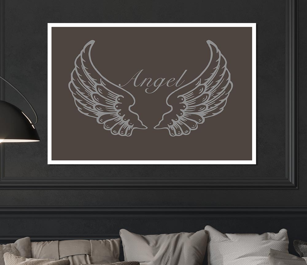 A beautiful canvas poster featuring Angel Wings Chocolate design, showcasing vibrant colors and intricate details, perfect for home decor.