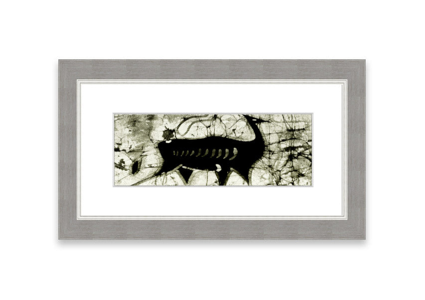 Animal Forest Ethnic framed print featuring vibrant colors and ethnic design, handmade in the UK.