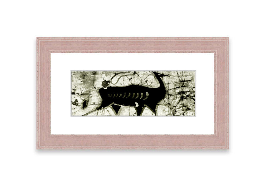 Animal Forest Ethnic framed print featuring vibrant colors and ethnic design, handmade in the UK.