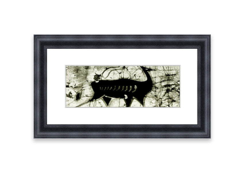 Animal Forest Ethnic framed print featuring vibrant colors and ethnic design, handmade in the UK.