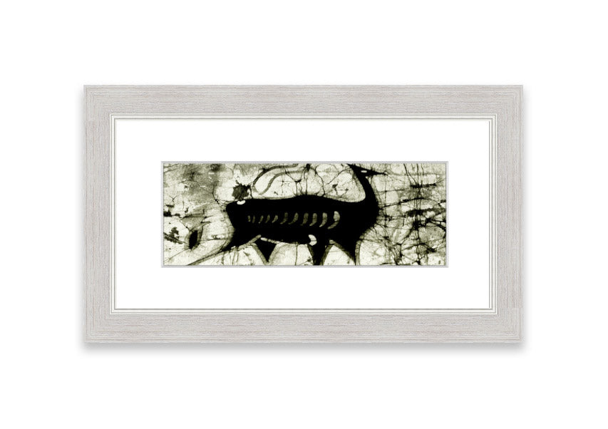 Animal Forest Ethnic framed print featuring vibrant colors and ethnic design, handmade in the UK.