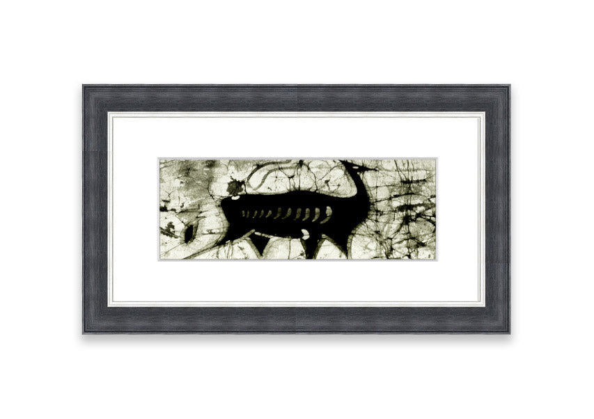 Animal Forest Ethnic framed print featuring vibrant colors and ethnic design, handmade in the UK.