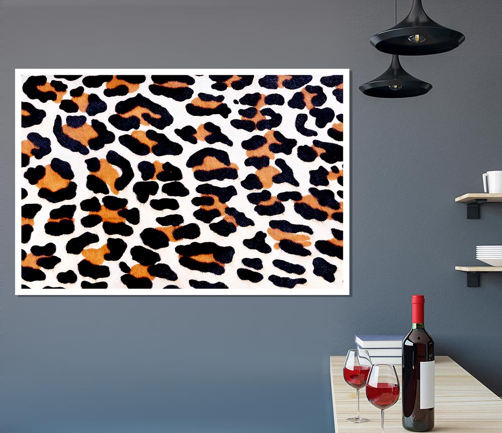 A vibrant Animal Skin poster printed on high-quality canvas, showcasing intricate patterns and textures.