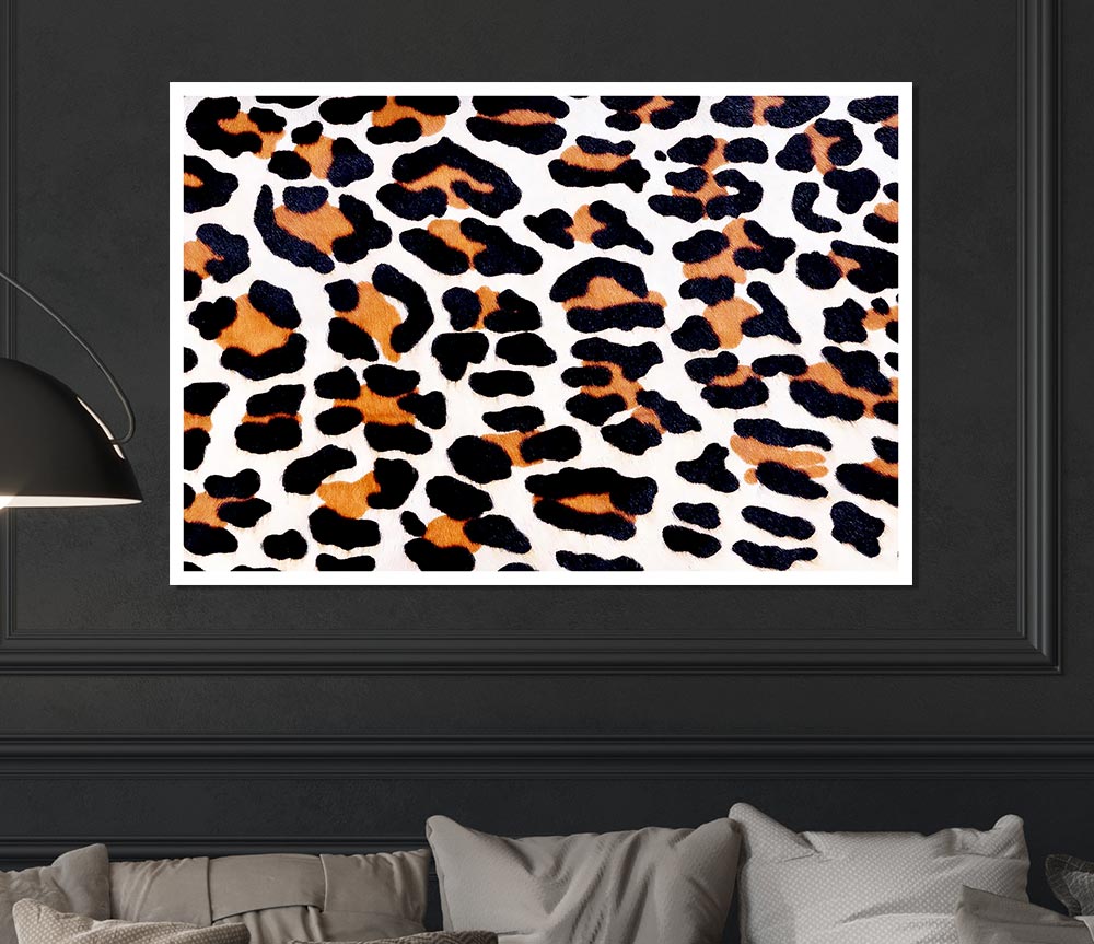 A vibrant Animal Skin poster printed on high-quality canvas, showcasing intricate patterns and textures.