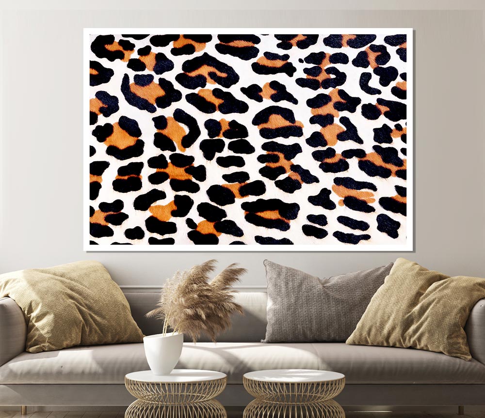 A vibrant Animal Skin poster printed on high-quality canvas, showcasing intricate patterns and textures.