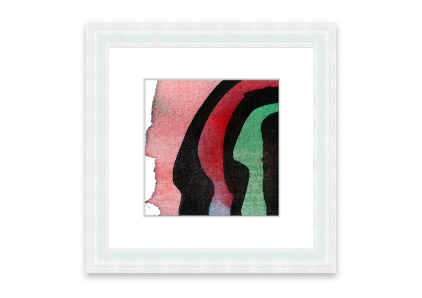 Animal Stripes 1 framed print featuring a stylish animal stripes design, available in various frame colors, handmade in the UK.