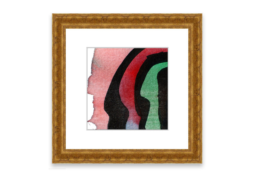 Animal Stripes 1 framed print featuring a stylish animal stripes design, available in various frame colors, handmade in the UK.